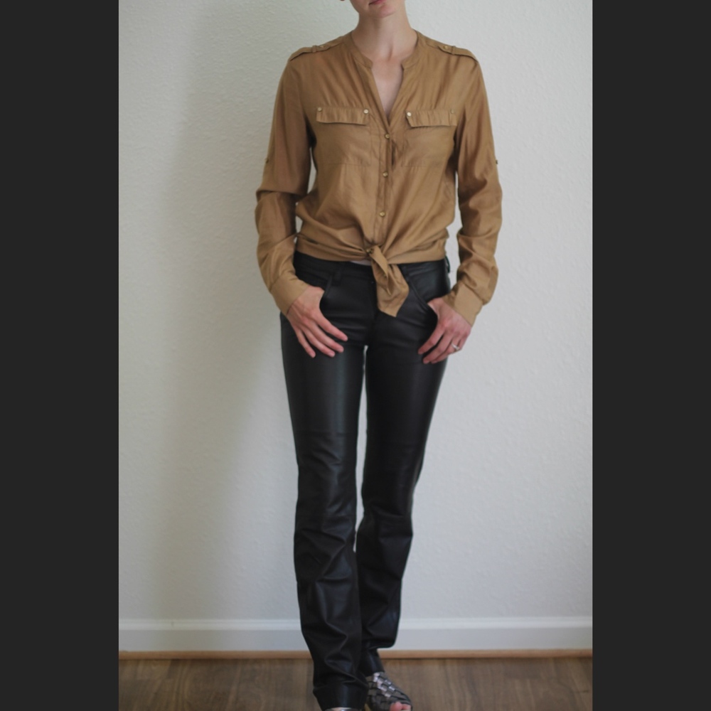 Elie Tahari/Bergdorf Goodman Leather Pants